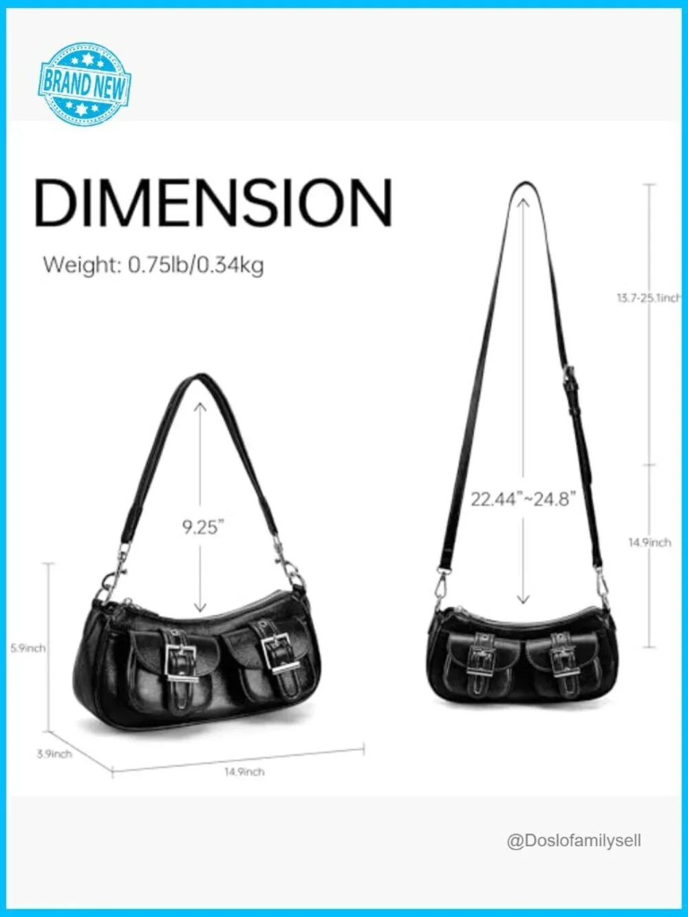 Vintage Y2K Hobo Shoulder Bag Convertible Crossbody Faux Leather Retro